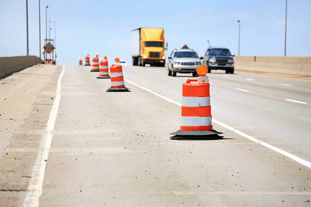photo of a work zone