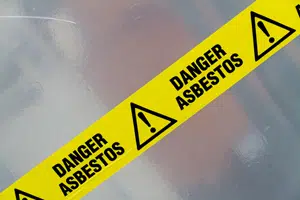 asbestos caution tape