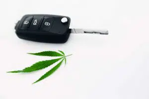 photo of car key and marijuana 