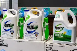 Roundup weed killer in store