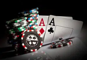Photo of deck of cards and Poker chips