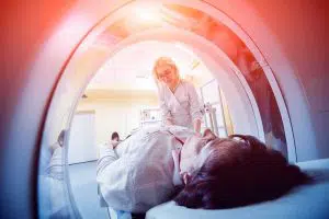 ADEM Patient Getting MRI