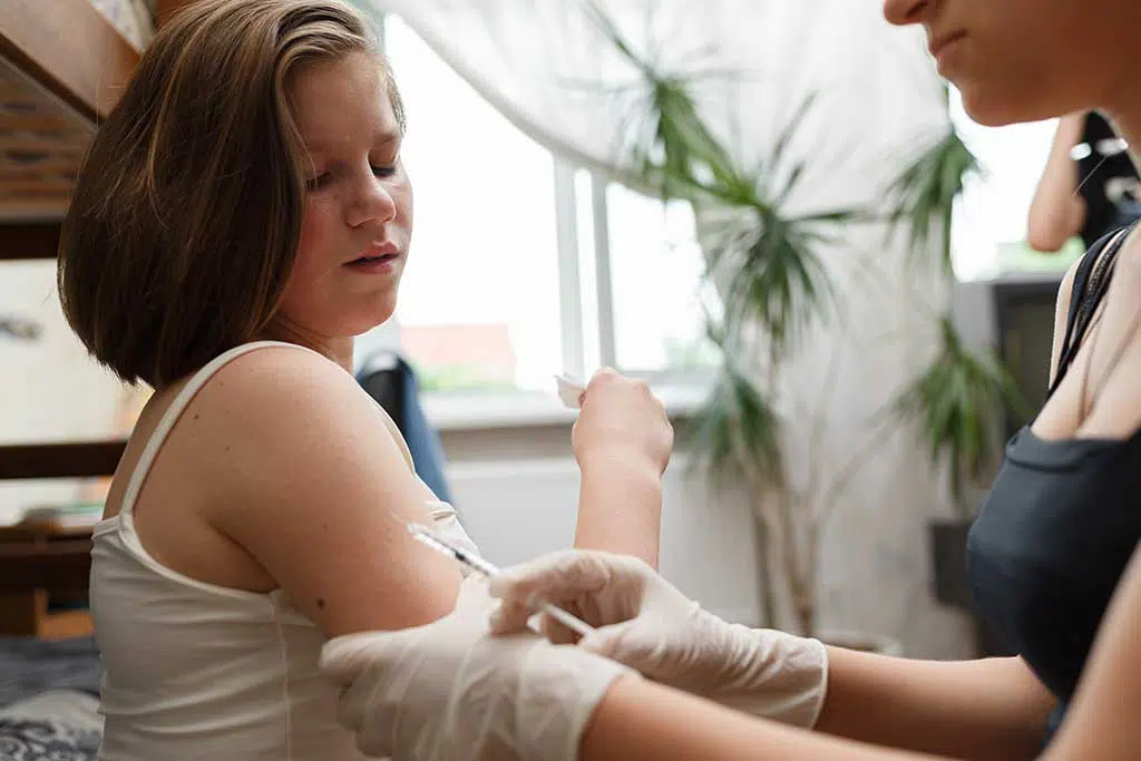 Photo of Child Getting Vaccine