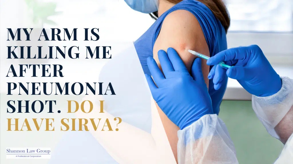 Thumbnail of blog title with photo of woman getting a vaccine
